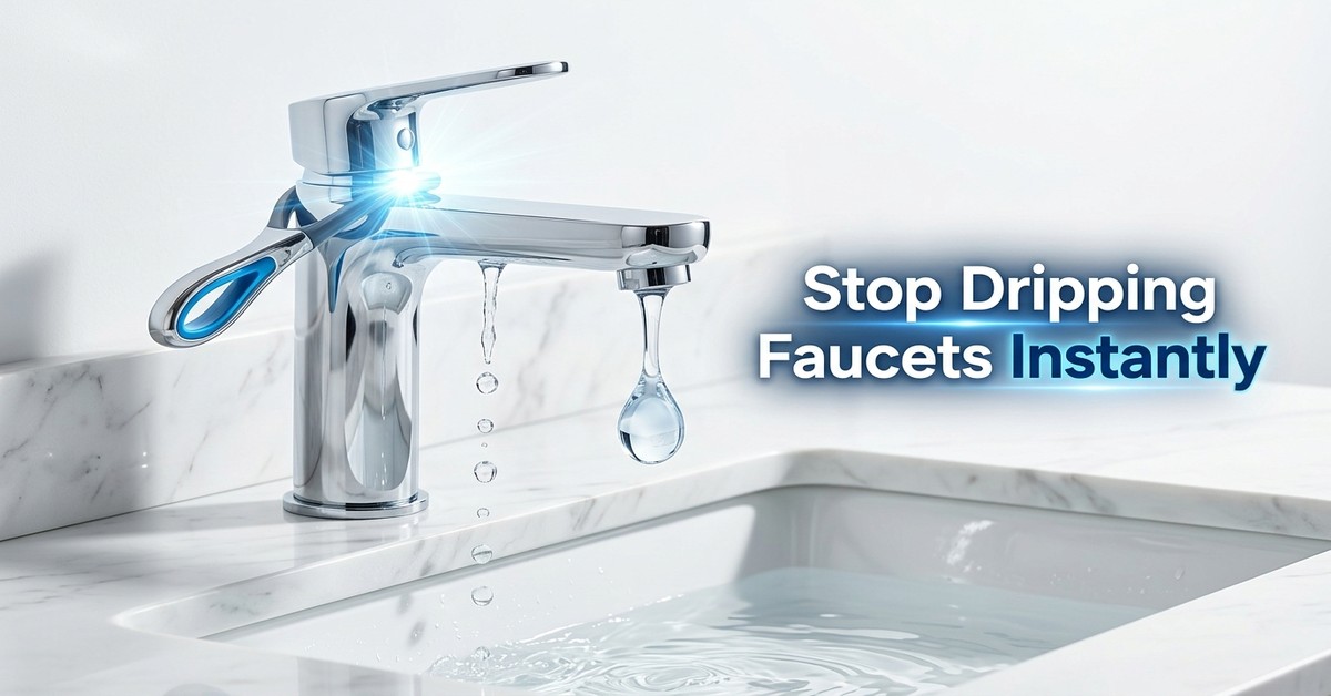 The Clever Method Plumbers Use to Instantly Stop a Dripping Faucet At Home
