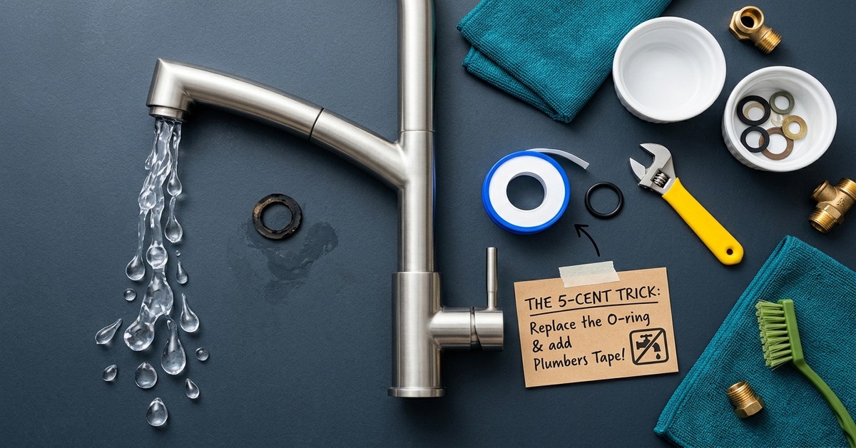 The Clever Method Plumbers Use to Instantly Stop a Dripping Faucet At Home