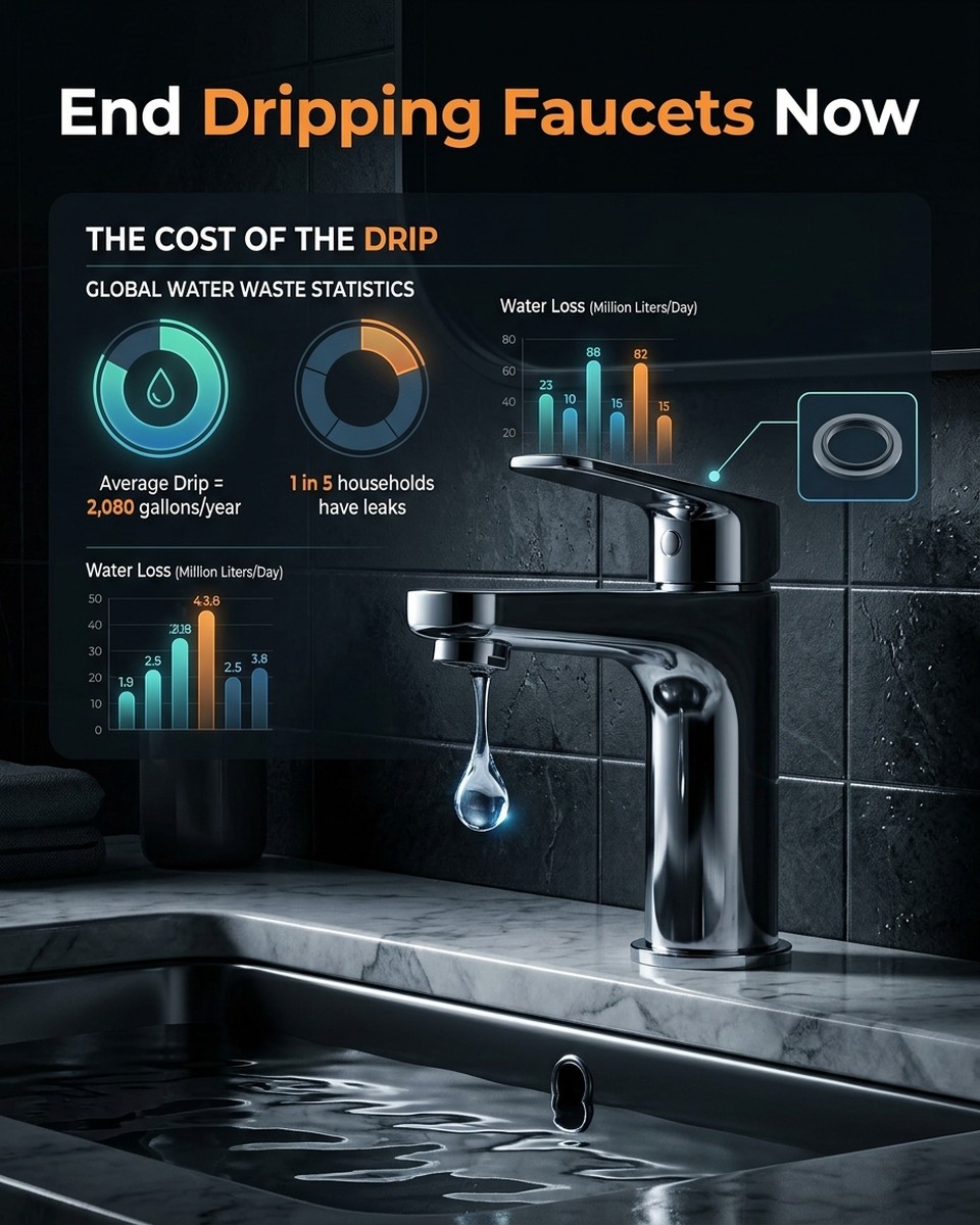 How Plumbers Instantly Stop Dripping Faucets At Home