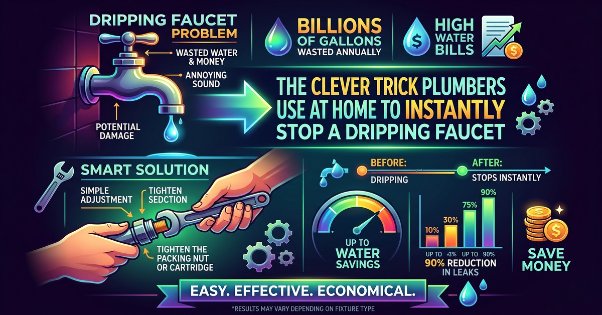 How Plumbers Instantly Stop Dripping Faucets At Home