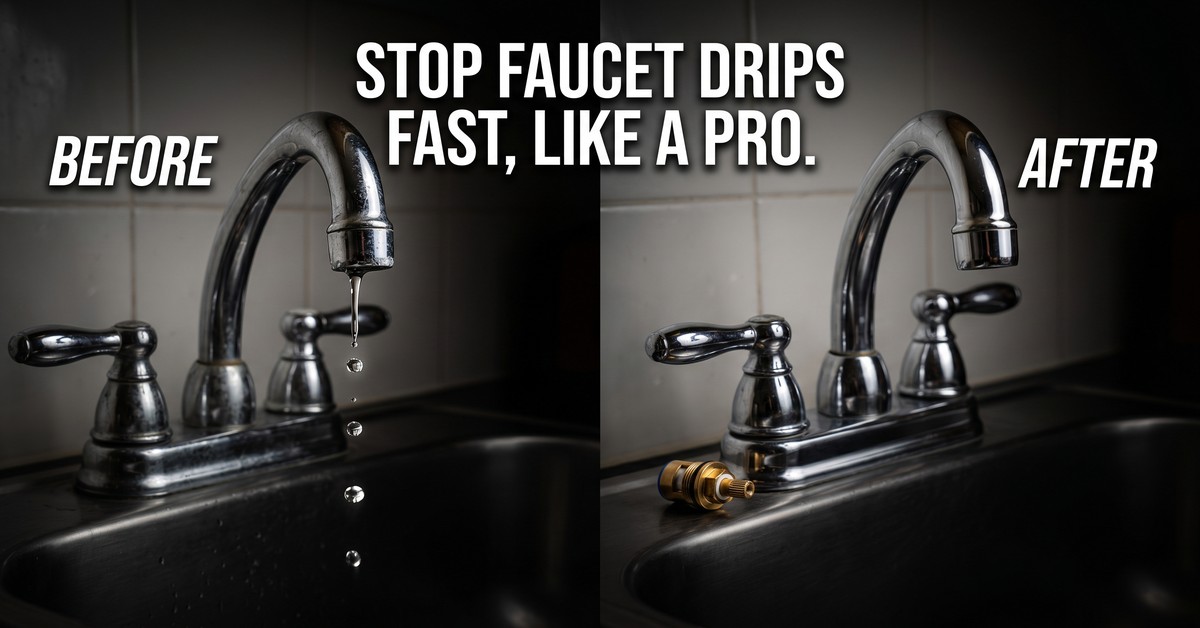 How Plumbers Instantly Stop Dripping Faucets At Home