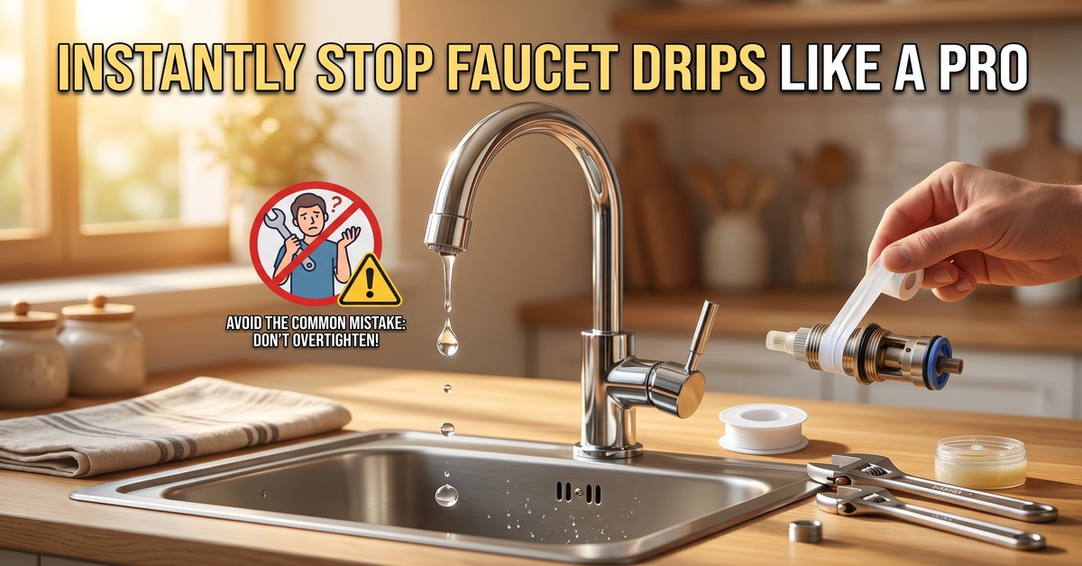 How Plumbers Instantly Stop Dripping Faucets at Home: An Expert Guide