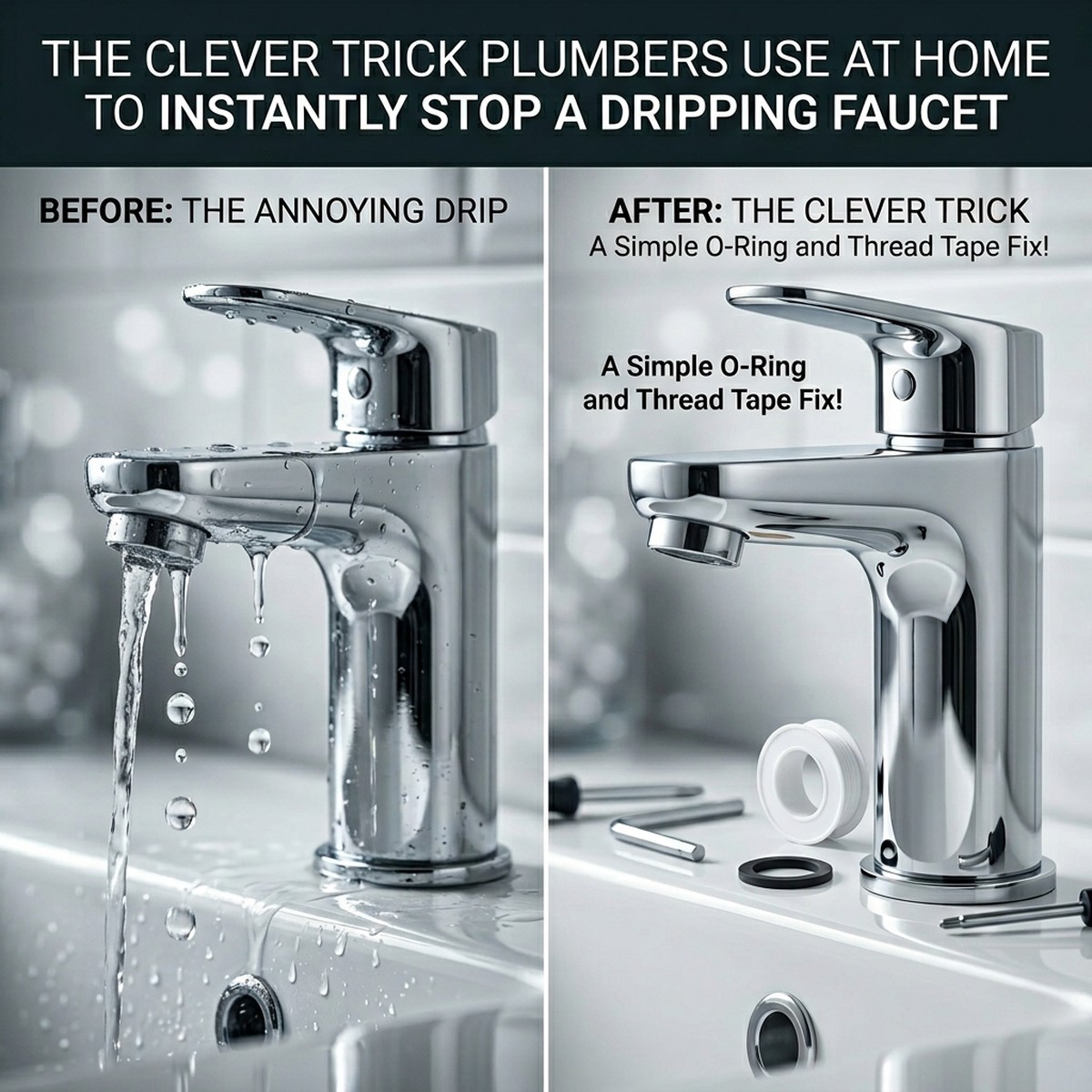 The Plumber's Go-To Method for Instantly Stopping a Dripping Faucet at Home