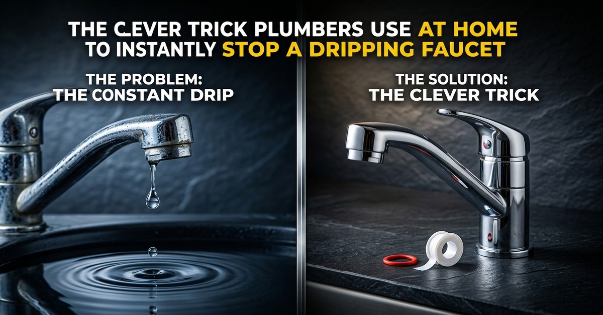 The Plumber's Go-To Method for Instantly Stopping a Dripping Faucet at Home